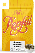 Organic Pumpkin Seeds 1Kg - Raw Premium & Natural Snack - Vegan Whole Food - Bak 21.47 per kilo