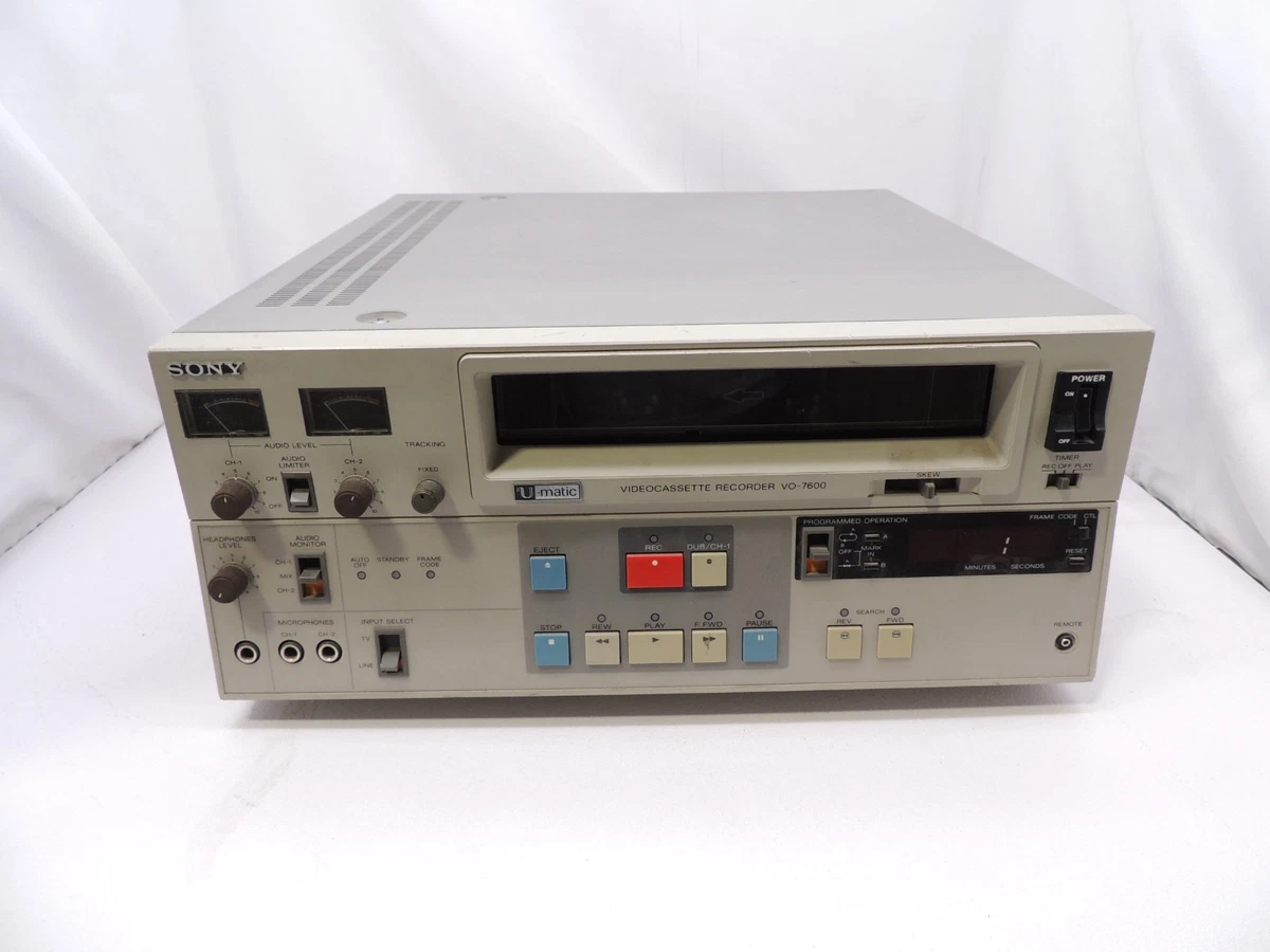 ソニー家具調Umaticビデオテープレコーダ　VO-1720 ＊上部テレビは除く 25+ Sony U-matic Video Recorders & Players for sale | Updated Oct 2026