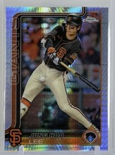 Jung Hoo Lee 2025 Topps Chrome #119 Prism Refractor San Francisco Giants MLB