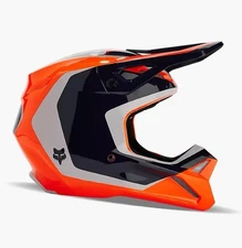 Fox Racing YOUTH V1 Nitro Helmet Fluorescent Orange 31400-824