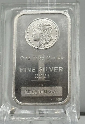 1 oz. Highland Mint Silver Bar - Morgan Dollar Design .999+ Fine