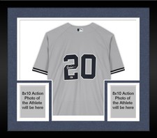 Framed Jorge Posada New York Yankees Signed Gray Nike Replica Jersey
