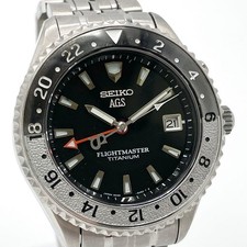 Seiko 5M45-6A50 Flightmaster AGS Kinetic Titanium Qz Watch