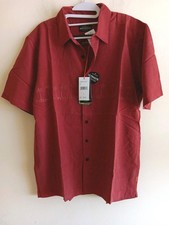 Quicksilver Mens Waterman Shirt Button Up Short Slv Comfort Size Small NWT 18