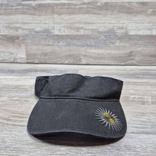 Blank Black Canvas Visor Hat Cap Adult Mens Adjustable Strapback Casual
