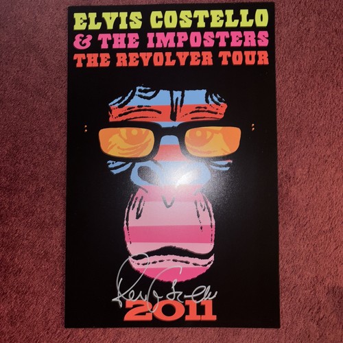 Elvis Costello Rare Authentic Signed VIP Lithograph Poster Tour Autographed MINT - Picture 2 of 9