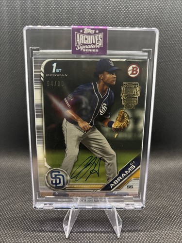 2025 Topps Archives Signature Series CJ Abrams 2019 Bowman 1st /80 Padres