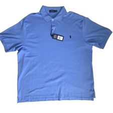 New Polo Ralph Lauren Mens Classic Fit Polo Shirt Size 2XB Blue Preppy Logo