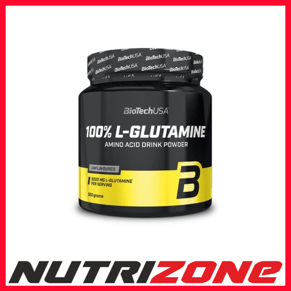 BioTechUSA 100% L-Glutamine, Unflavoured - 500 grams