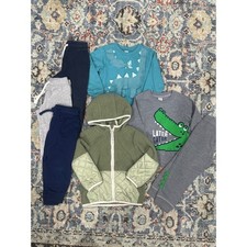 Old Navy Cat & Jack Clothing Bundle Boys 3T Multi Animal Sherpa Hoodie