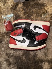 Size 9 - Jordan 1 Retro High OG Black Toe 2016 for sale online | eBay