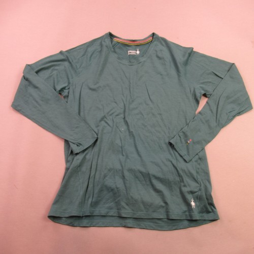 Camicia Smartwool donna XL manica lunga girocollo verde outdoor casual