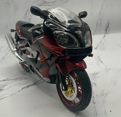 その他 rea s1 KAWASAKI ZX-9R 1:12 SCALE RED/BLACK BY NEW RAY DIE-CAST W PLASTIC