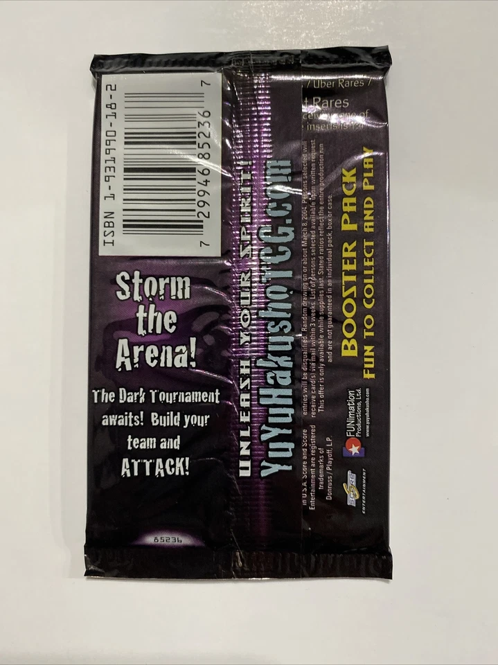 Yu Yu Hakusho Ghost Files Dark Tournament Booster Pack TCG CCG Version 1 - Image 2 of 2