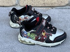 Marvel Boys Shoes Size 9 Ironman Liteup Buckle Multicolors Hero F33