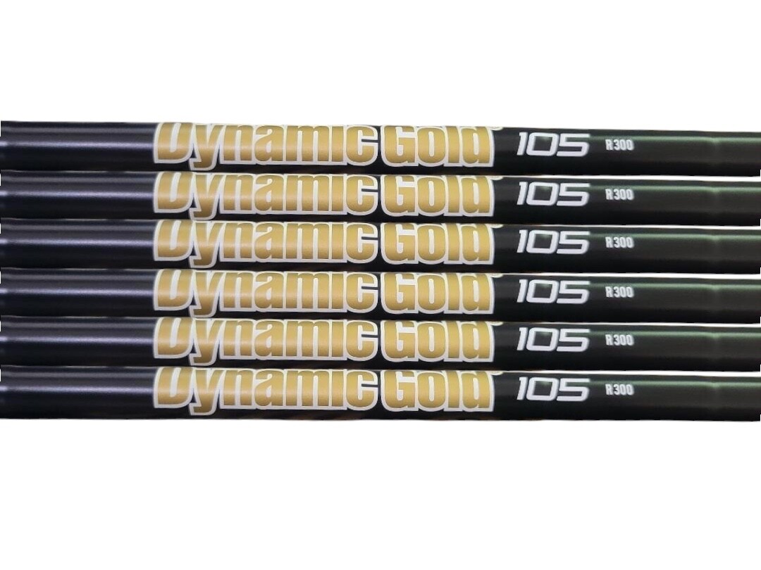 True Temper Dynamic Gold 105 Black Oynx Iron Shafts Regular