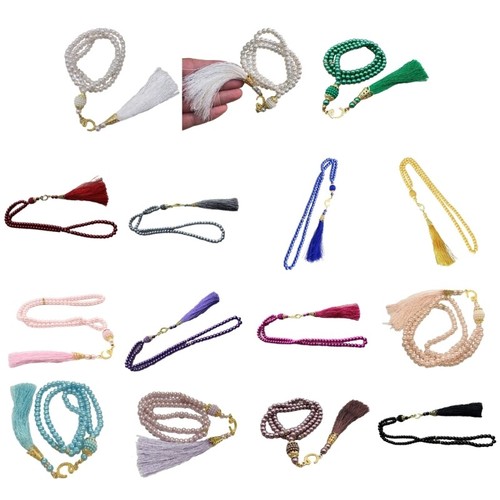 Imitation 99Beads Rosary Bracelet Muslims Festival Beads Bracelet