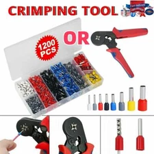 PLIER OR Connectors Cord Wire Crimp Cable Pin End Bootlace Ferrule Terminals