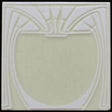 Original Art Nouveau tile C 1900 Villeroy & Boch Metlach