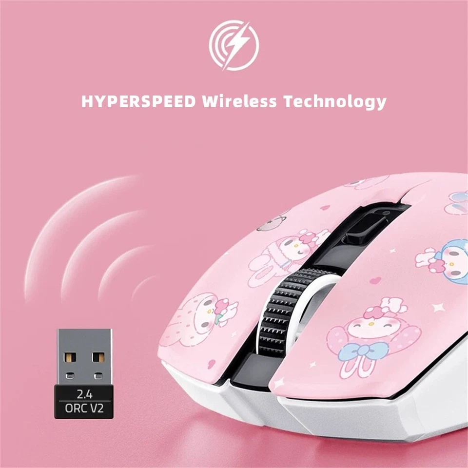 New Razer x Sanrio My Melody 50th Orochi V2 Wireless Bluetooth Gaming Mouse - Image 4 of 4