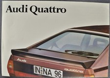 1983 Audi Quattro Coupe Poster Brochure Folder Excellent Original 83 German Text