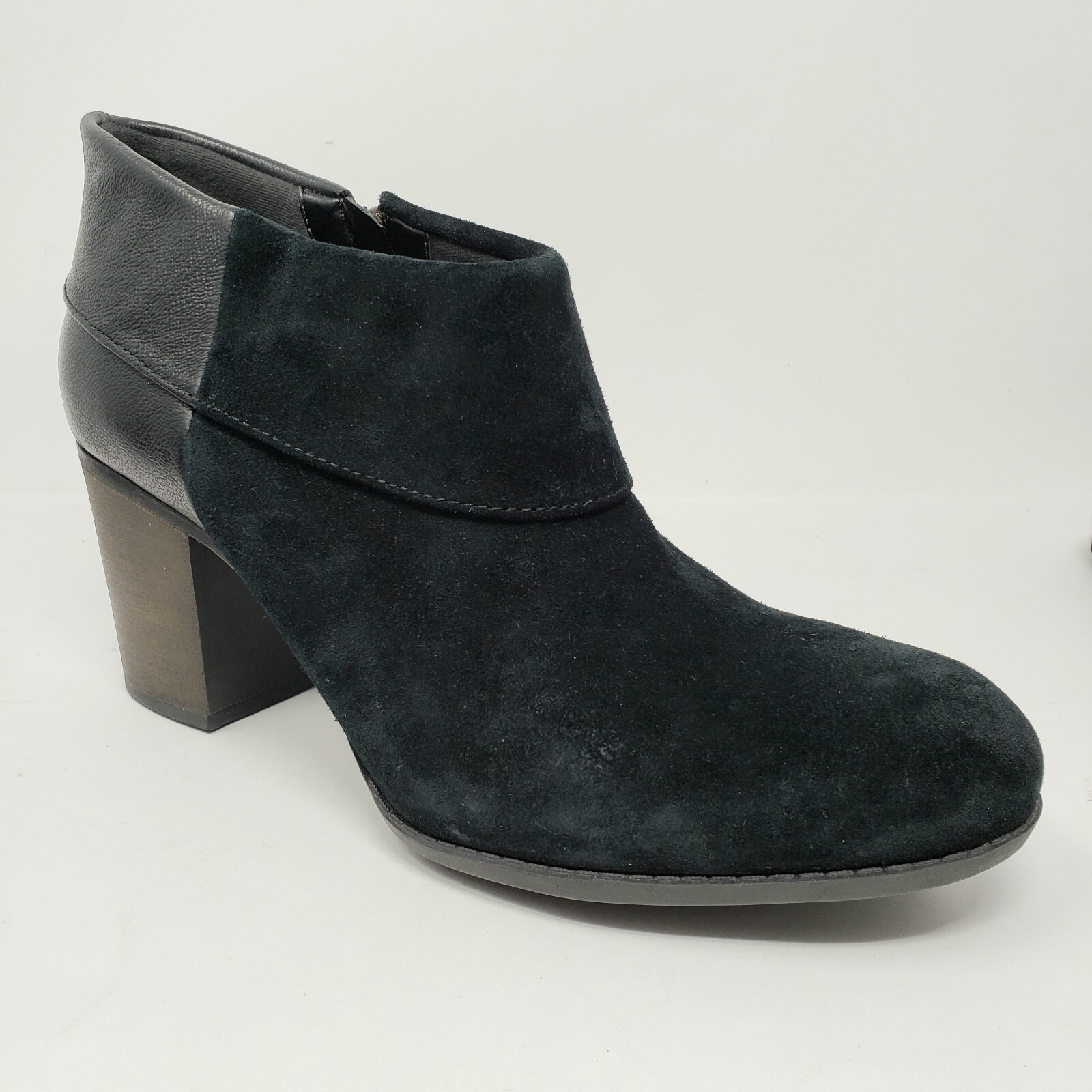 Clarks Shoes | Clarks Enfield Canal Black Leather Suede Booties | Color: Black | Size: 12 | Bluislez's Closet
