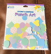 VTG 1999 MEMORIES FOREVER STORK'S SURPRISE 70 MINI DIE CUTS GENDER REVEAL