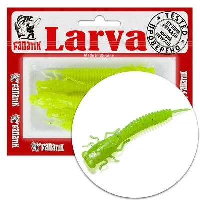Fanatik Köder X-LARVA 5-10cm Gummiköder Gummifisch Jig Softbaits mit Aroma