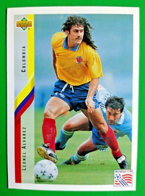 ALVAREZ, COLOMBIA N.46-WORLD CUP USA 94 COLLECTIBLE CARD OF THE UPPER D.E.C.K.