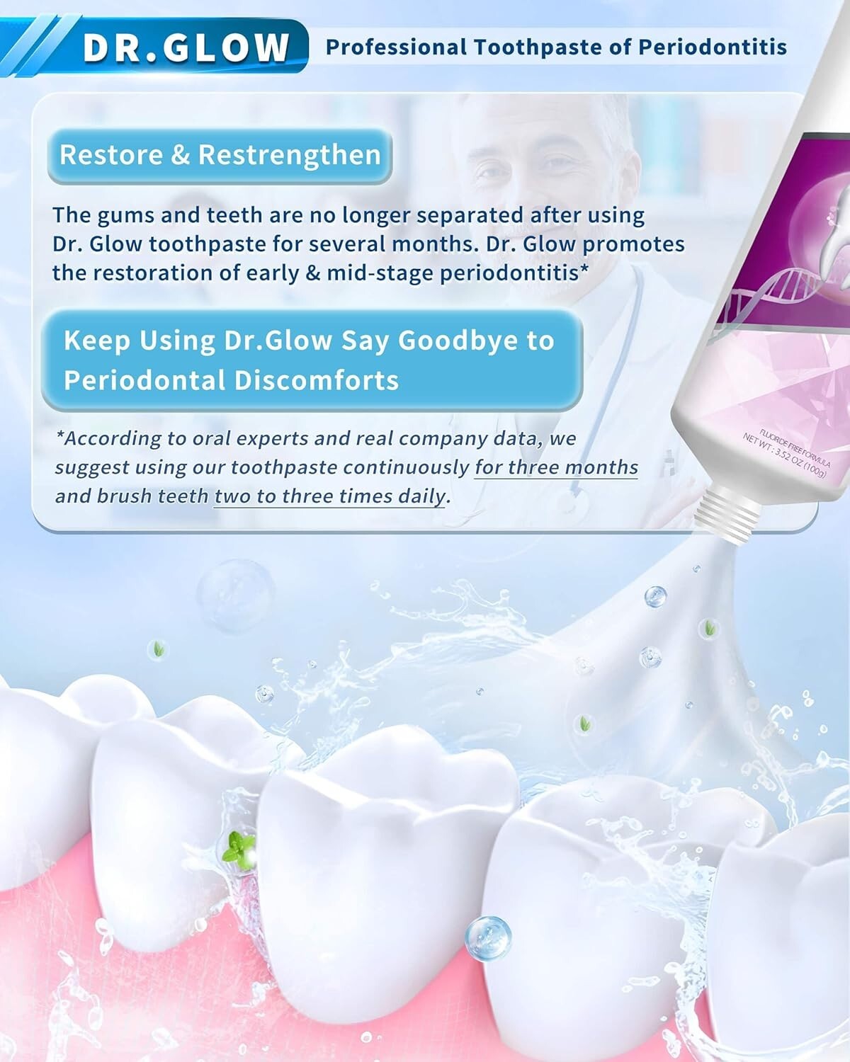 Periodontitis Toothpaste Gum Disease Treatment, Receding Gums ...