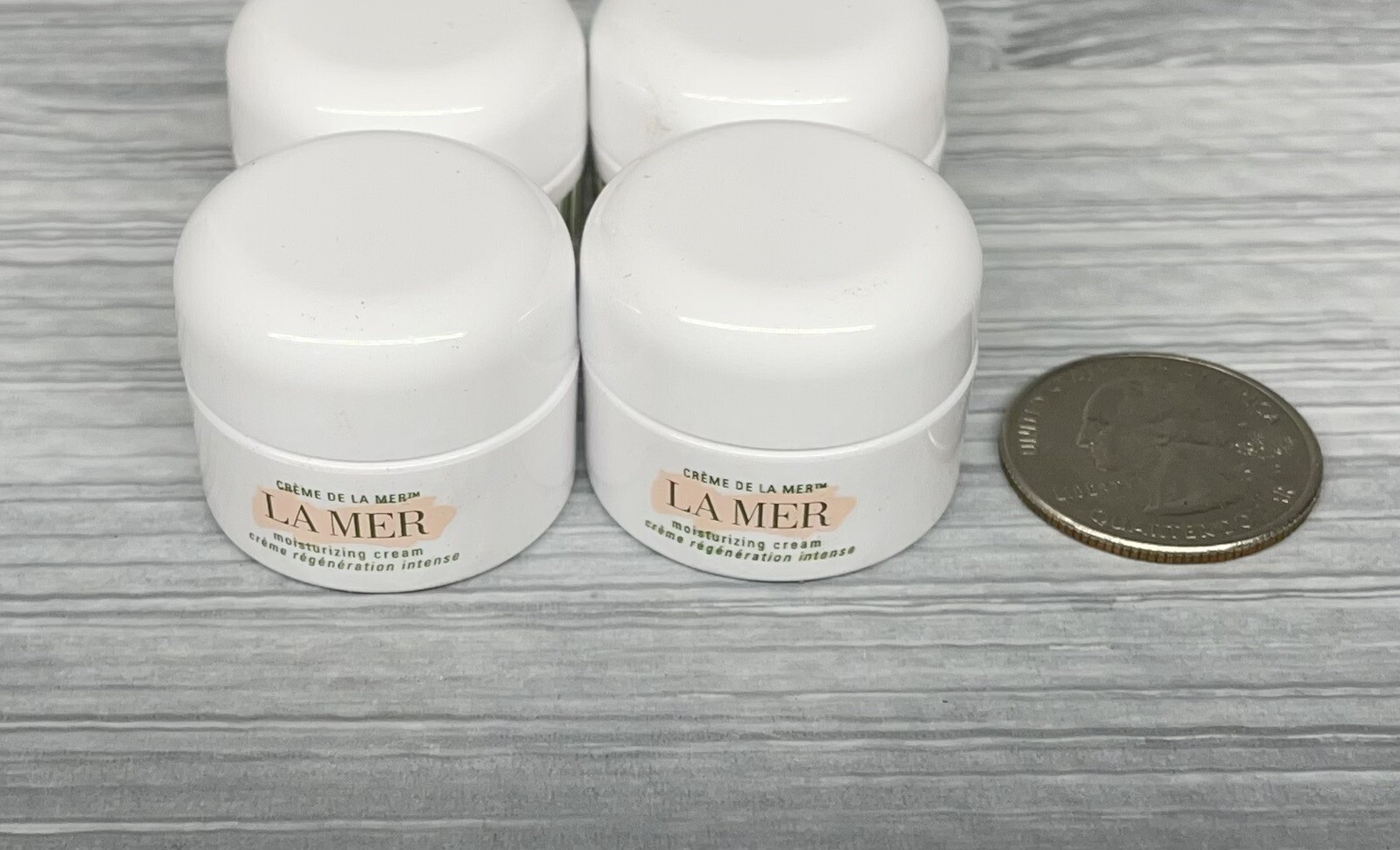 4 X LA MER Moisturizing Cream Travel Size .12 fl oz, 3.5 ml/e