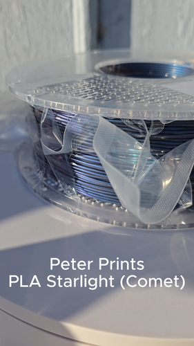 PLA PRO+ 1.74mm IRIDESCENT Blue/Purple Shiny Sparkly Starlight Comet Filament - Video 1 of 1