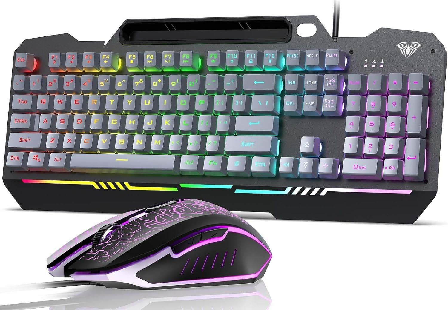 T102 RGB Backlit 104-Key Gaming Keyboard and Mouse Combo for PC-image