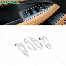 For Buick Lacrosse 2017-19 Silver Steels Window Door Lock Control Switch Trim