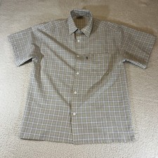 Cal Top Men’s XL Multicolor Plaid Button-Up Shirt Made in USA