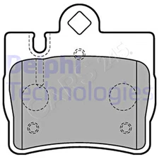 DELPHI Disc Brake Pad Set For MERCEDES C215 W215 W220 98-06 0044209420