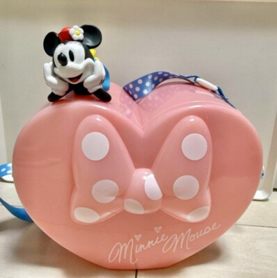 Disneyland Minnie Mouse Popcorn Bucket Heart Pink Tokyo Disney