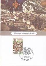 MAXIMAPHILIE / CARTE MAXIMUM PREMIER JOUR / VILLAGE DE MINERVE 1993