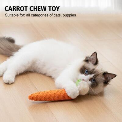Cat Toys Sound Carrot Cuddle Cat Stick Since Fun Fun Cat Teething Stick Ant C4H9