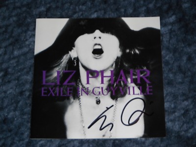 LIZ PHAIR SIGNED EXILE IN GUYVILLE CD COVER | eBay