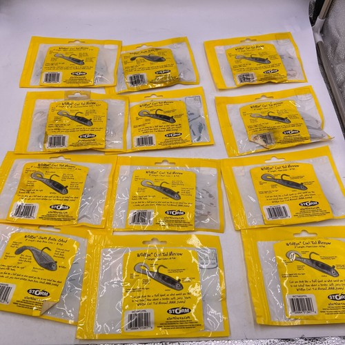 LOT of STORM WILDEYE Curl Tail Minnow Swim Bait Shad Packages 2" 3" 4" - Picture 15 of 19