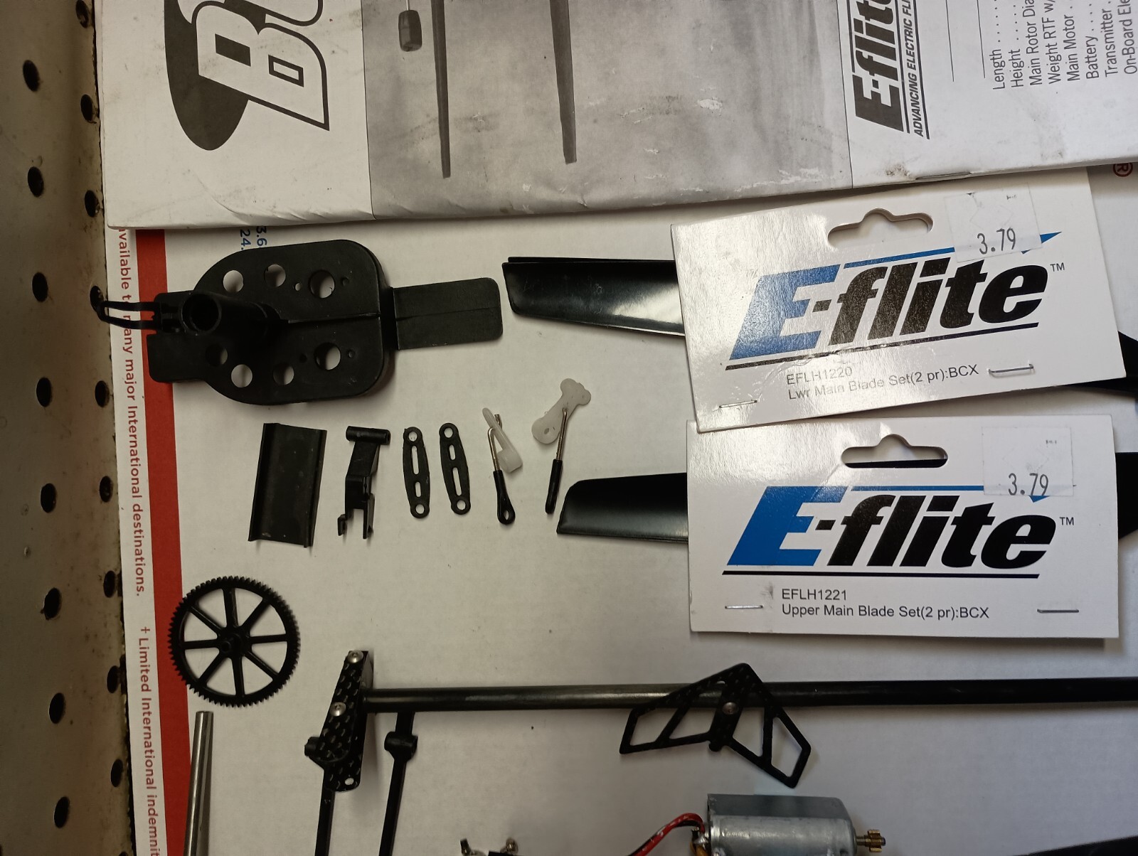 EFlite Blade CX2 RC Helicopter Miscellaneous Parts Body Manual CD