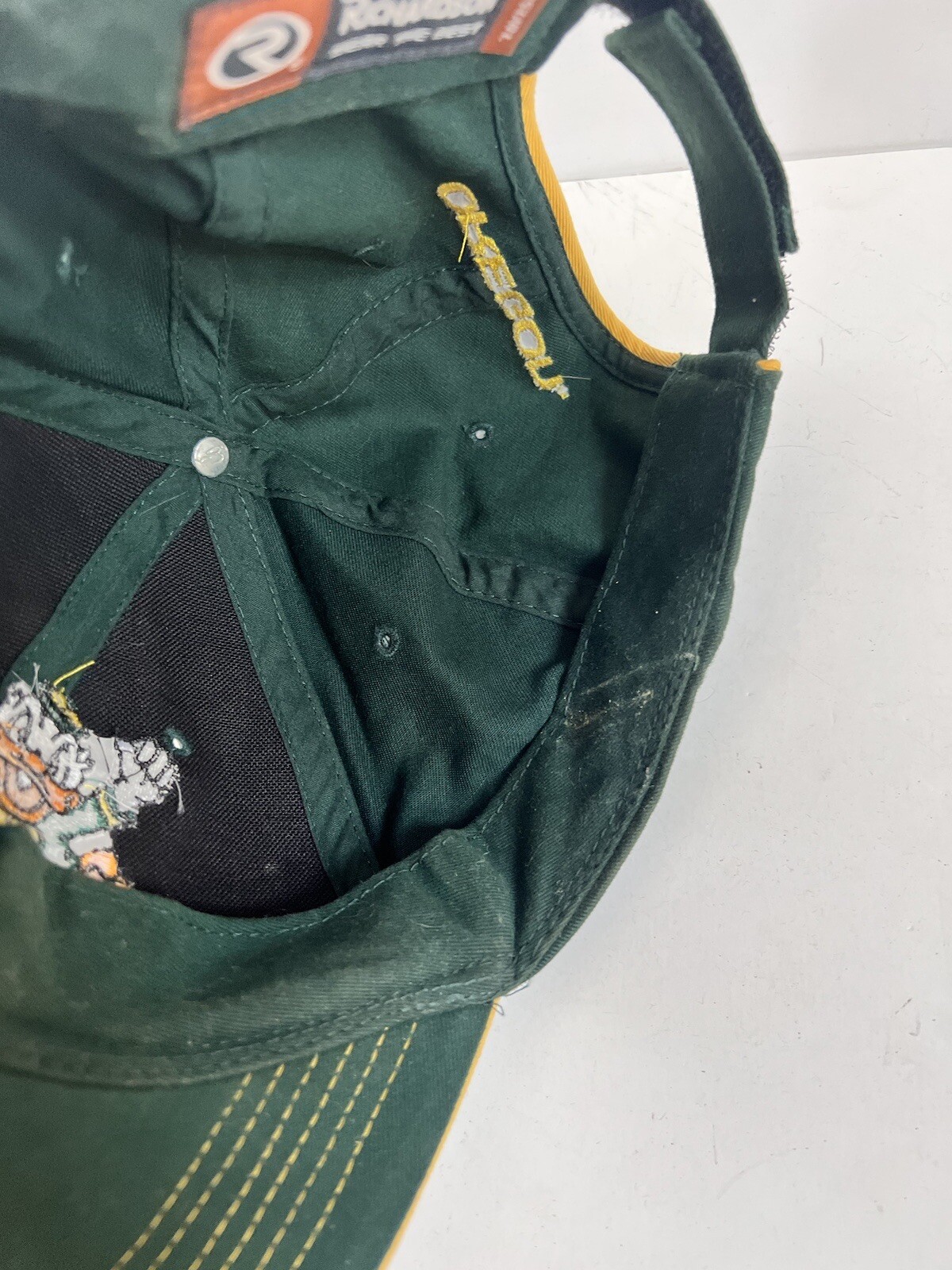 VTG 2000sDISNEY Donald Duck OREGON Baseball HAT Green… Gem