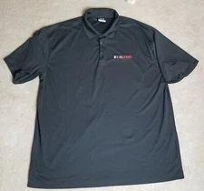 Nike Golf Dri-Fit Polo Shirt Mens XXL Charcoal Gray Logo EUC