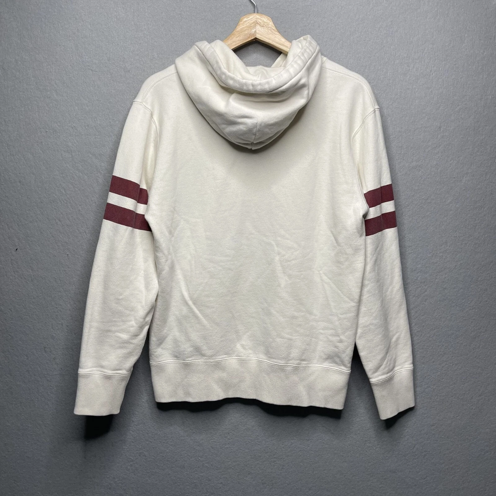 OFF WHITE Felpa con cappuccio Disney X Uniqlo 1925 Topolino e Amici Varsity M bianco sporco panna