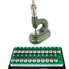 Watchmaker's Jewelling Tool with Pump Pusher Anvil and Micrometric Screw New