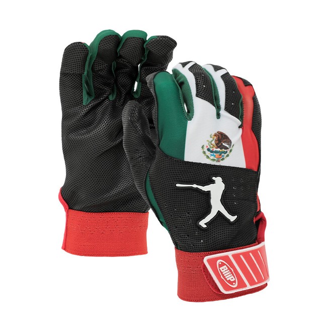 Men's Mexico Flag Batting Gloves (SHEEPSKIN LEATHER DESIGN) eBay