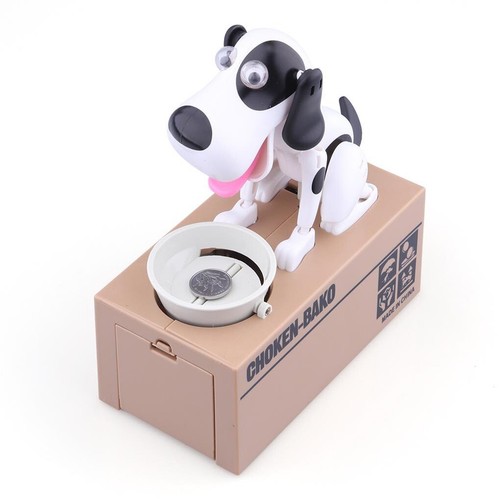 Cute Dog Mechanical Piggy Bank Automatic Robotic bank.. RANDOM COLOR DOG - Picture 4 of 8