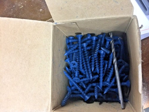Tapcon Flat Head Concrete Masonarty Screw 3/16" x 1 3/4" box of 100