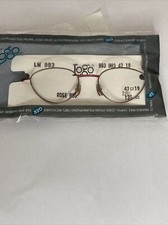 VTG New Logo Paris Rose Oval Gold Eyeglass Frame LM993 47-19-135